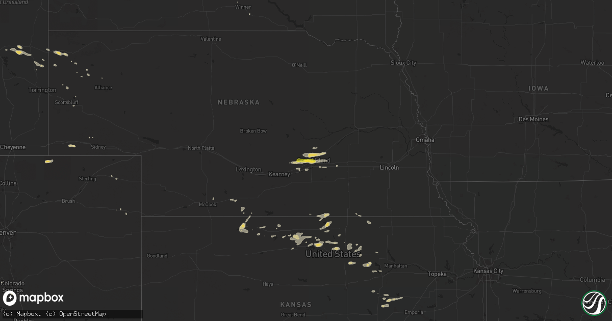 Hail map on August 4, 2017