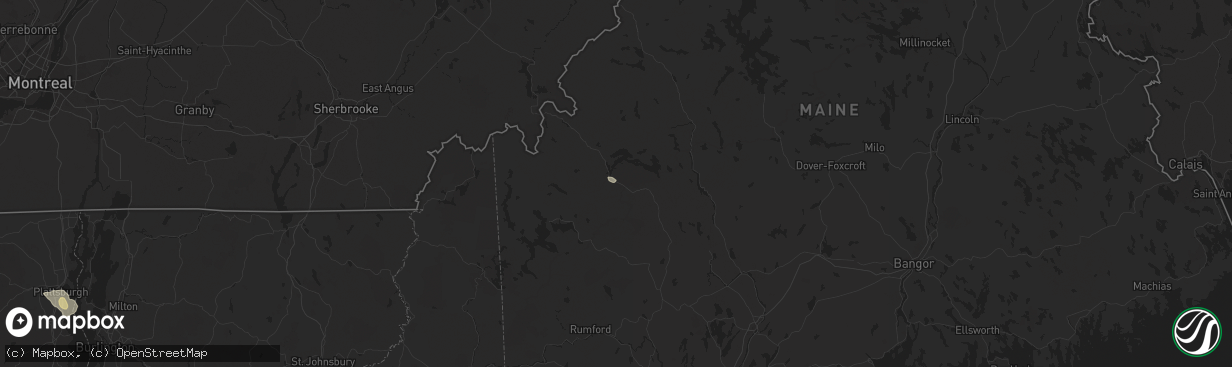 Hail map in Stratton, ME on August 4, 2024