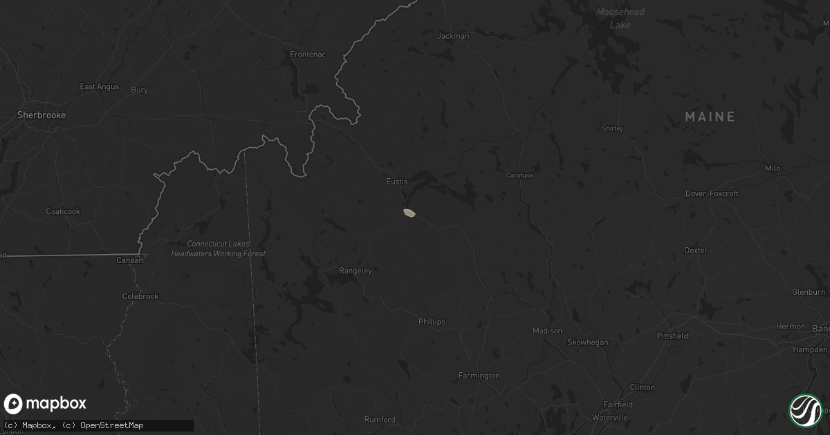 Hail map in Stratton, ME on August 4, 2024