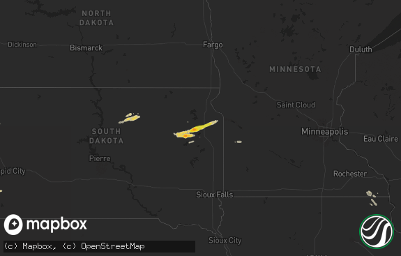 Hail map preview on 08-04-2024