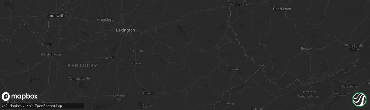 Hail map in Hot Springs National Park, AR on August 5, 2012