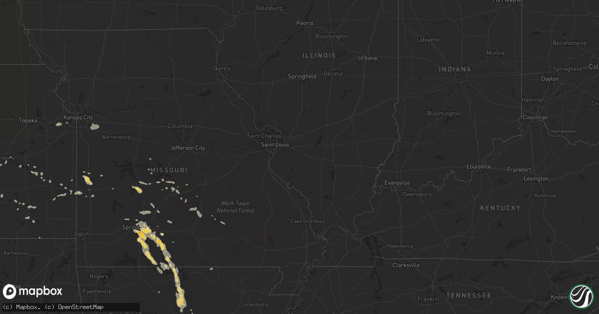 Hail map on August 5, 2013