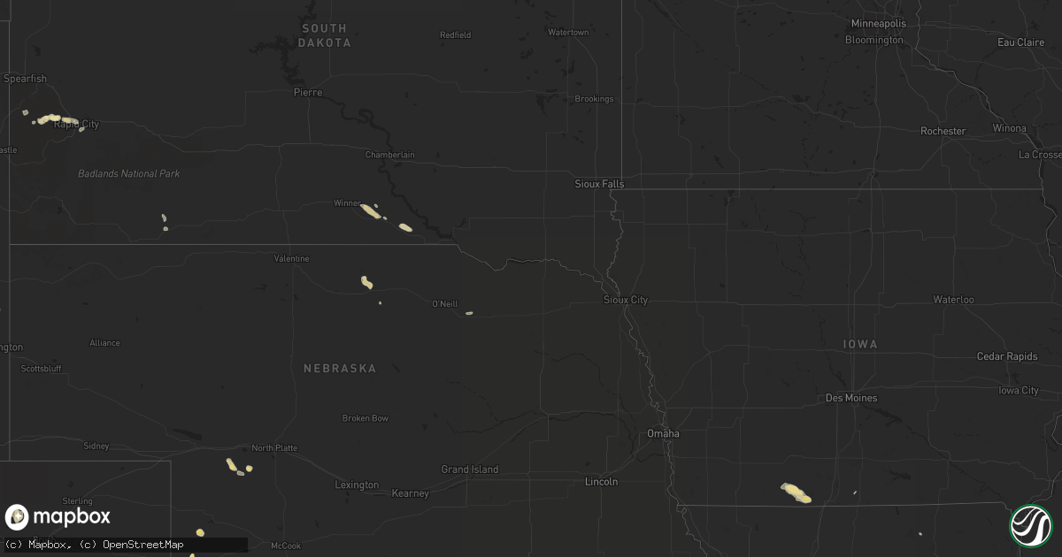Hail map in Montana on August 5, 2014