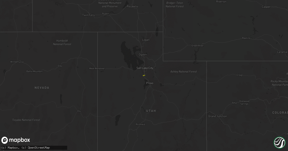 Hail map on August 5, 2016