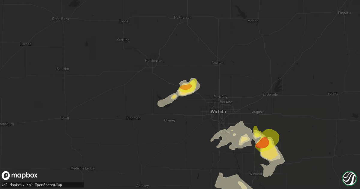 Hail map in Mount Hope, KS on August 5, 2017