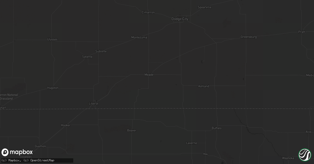 Hail map in Fowler, CO on August 5, 2023