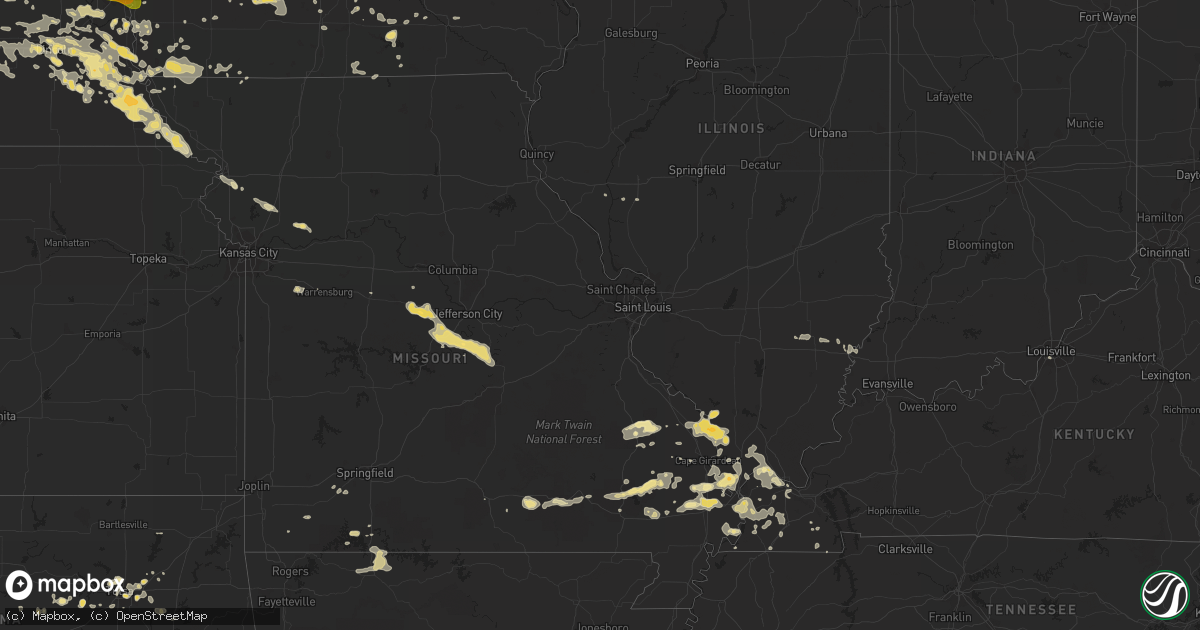 Hail map in Georgia on August 6, 2011