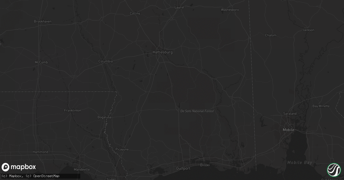 Hail map in Winter Garden, FL on August 6, 2012