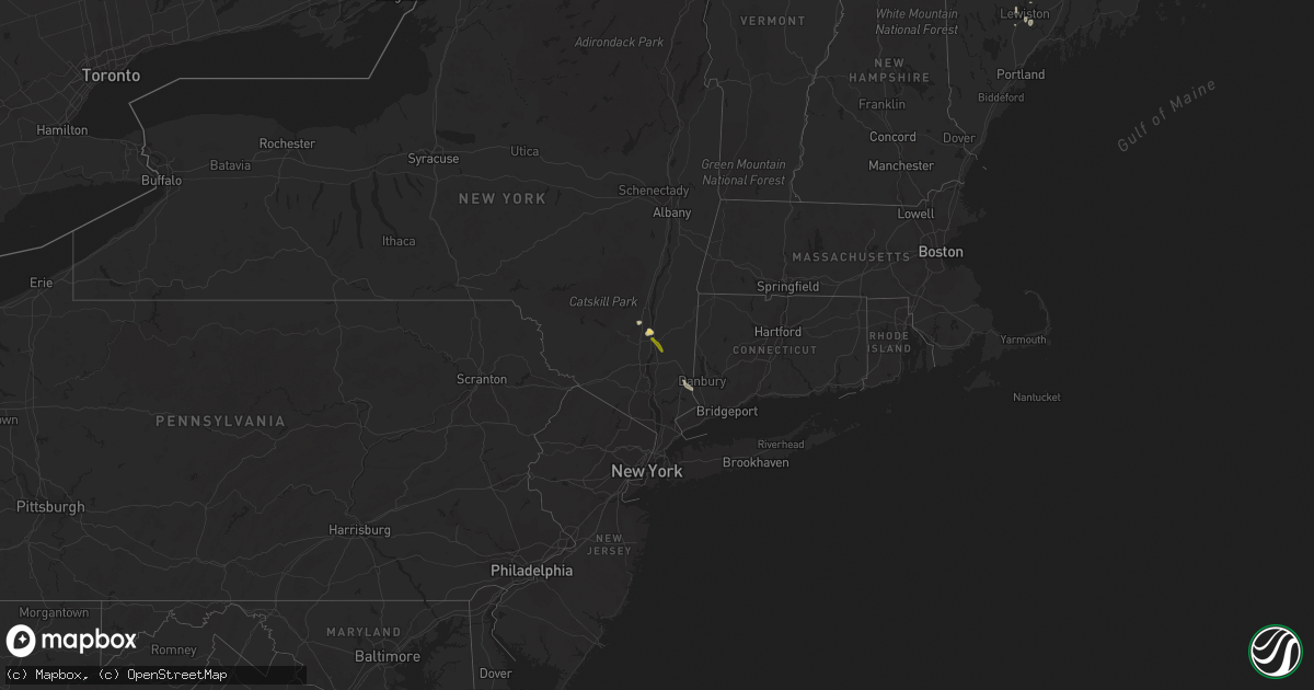 Hail map on August 6, 2014