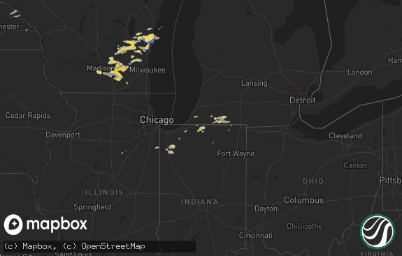 Hail map preview on 08-06-2021