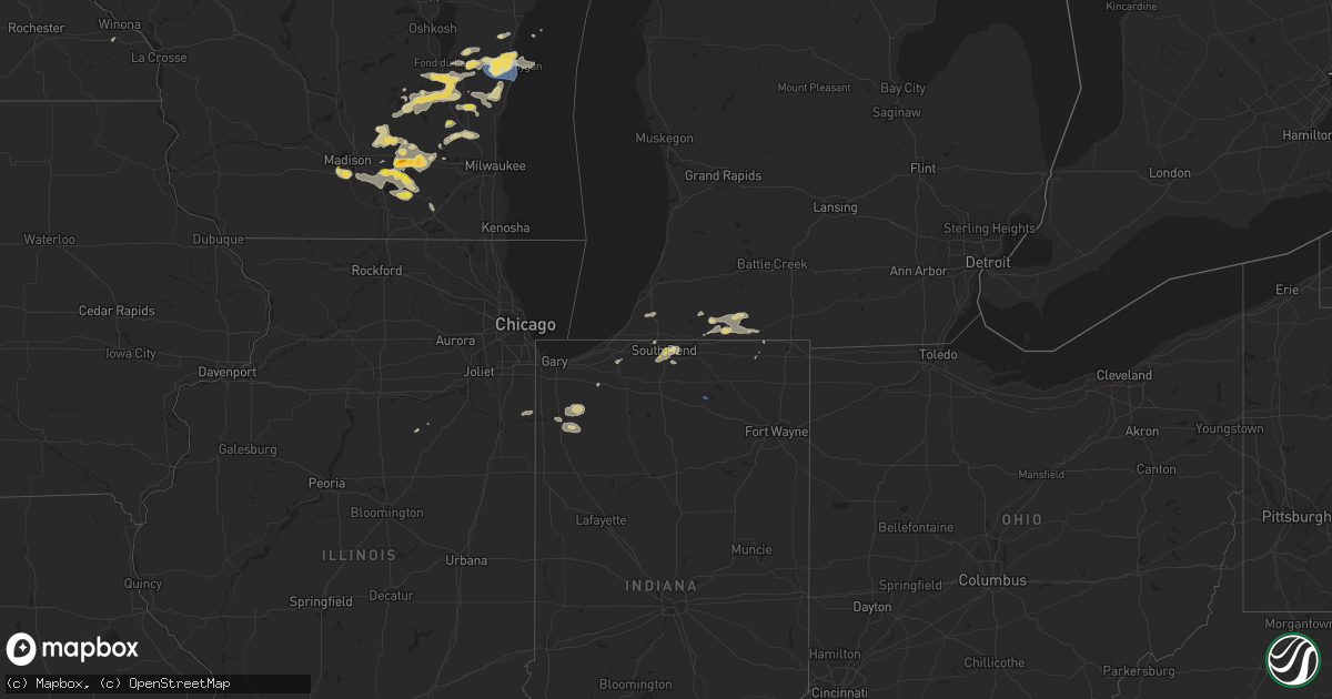 Hail map on August 6, 2021