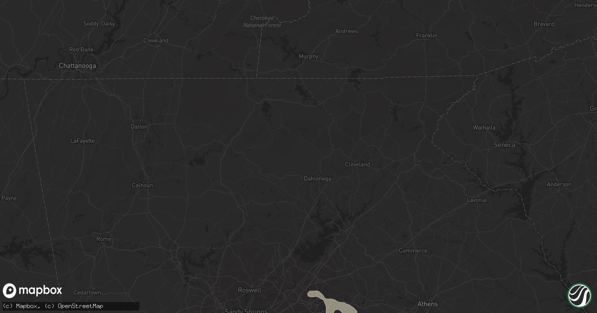 Hail map in Trinity, AL on August 6, 2023