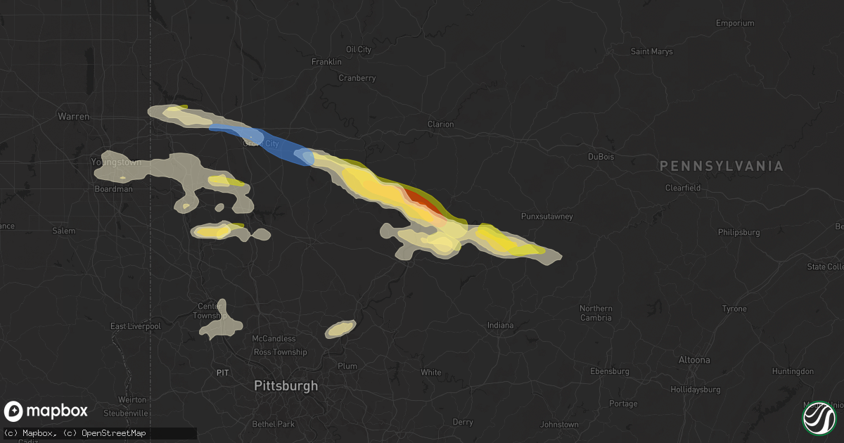 Hail map in Templeton, PA on August 6, 2024