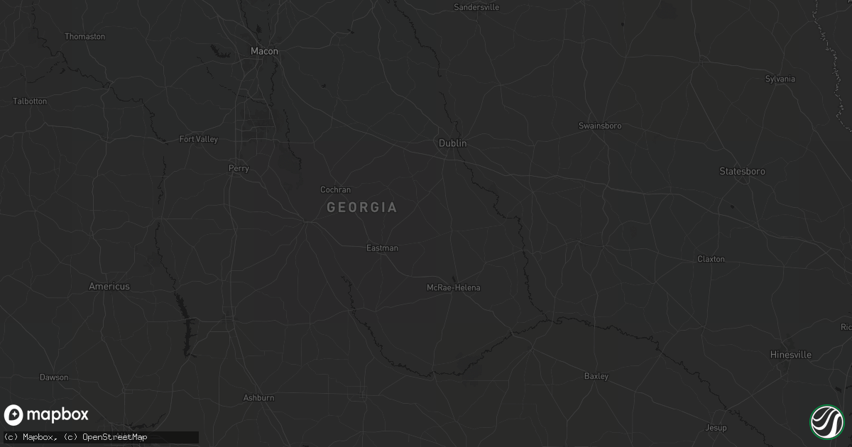 Hail map in Cadwell, GA on August 6, 2026