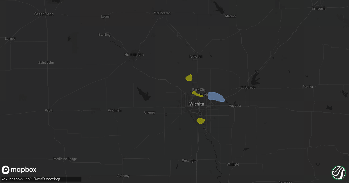 Hail map in Colwich, KS on August 6, 2026