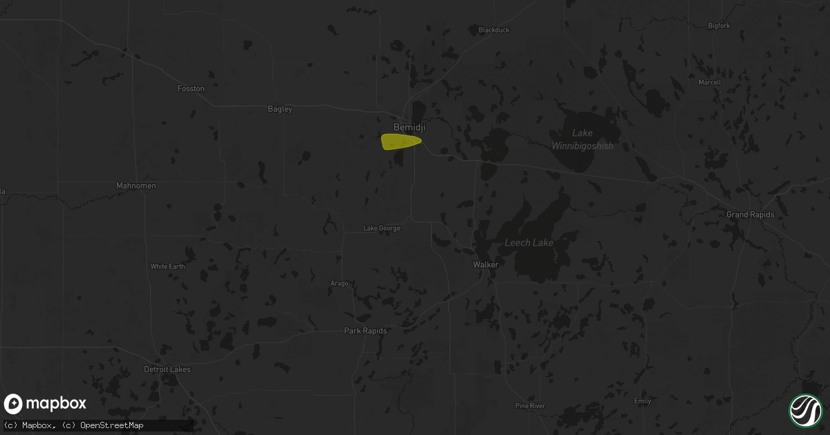 Hail map in Laporte, MN on August 6, 2026