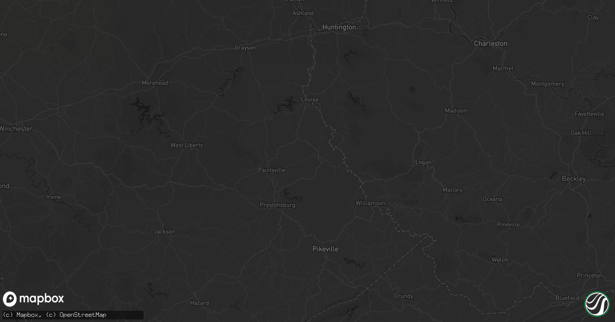 Hail map in Tomahawk, KY on August 6, 2026