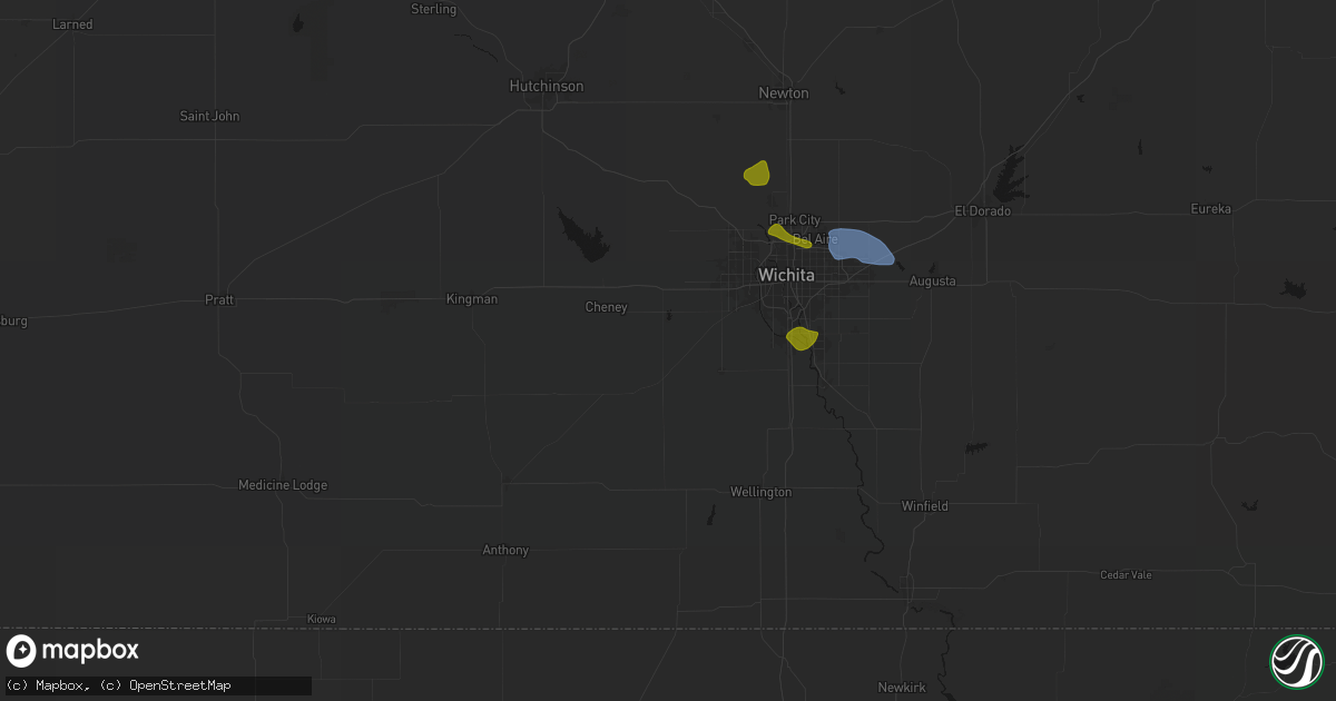 Hail map in Viola, KS on August 6, 2026