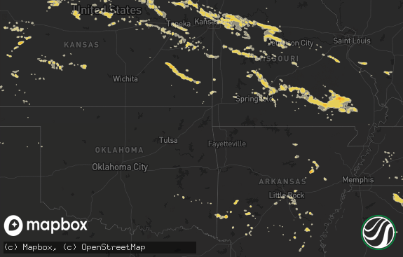 Hail map preview on 08-07-2011