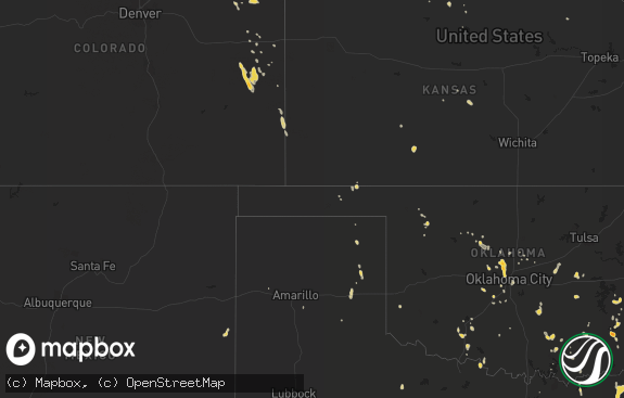 Hail map preview on 08-07-2012