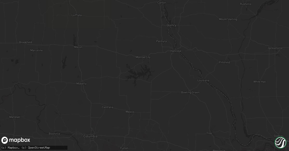 Hail map in Canton, OH on August 7, 2013