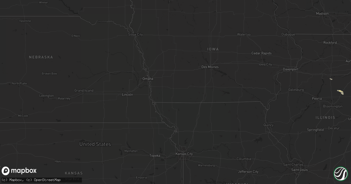 Hail map in Illinois on August 7, 2013