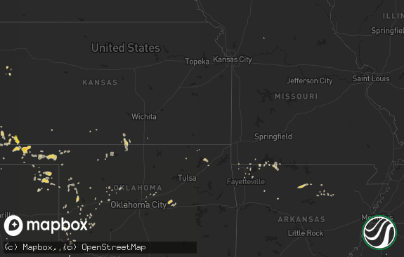 Hail map preview on 08-07-2013