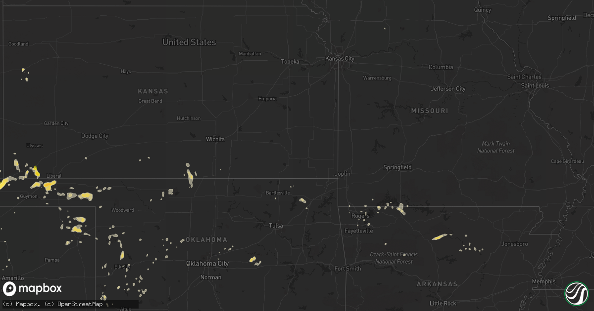Hail map on August 7, 2013