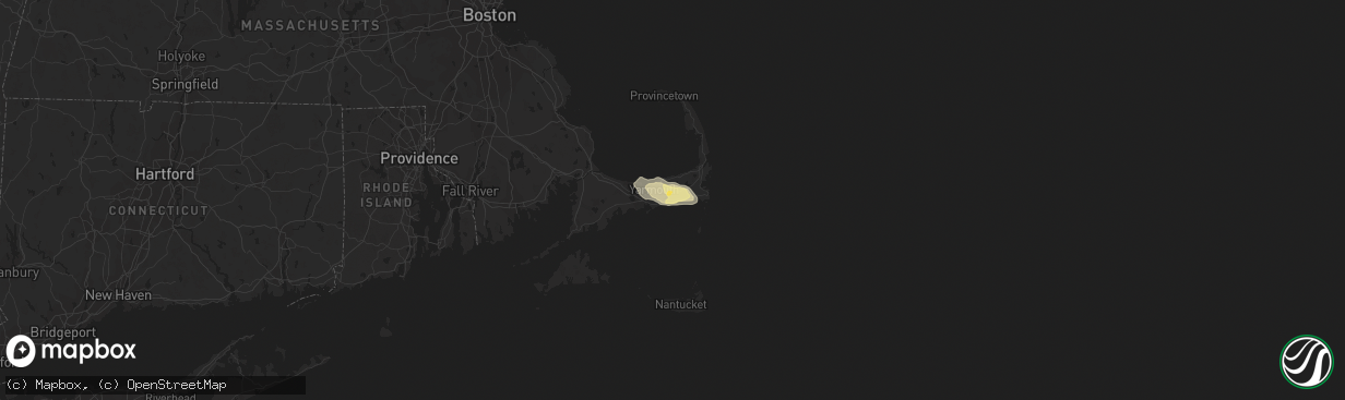 Hail map in Dennis Port, MA on August 7, 2014