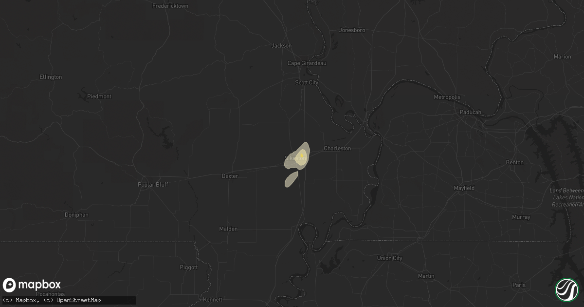 Hail map in Sikeston, MO on August 7, 2014