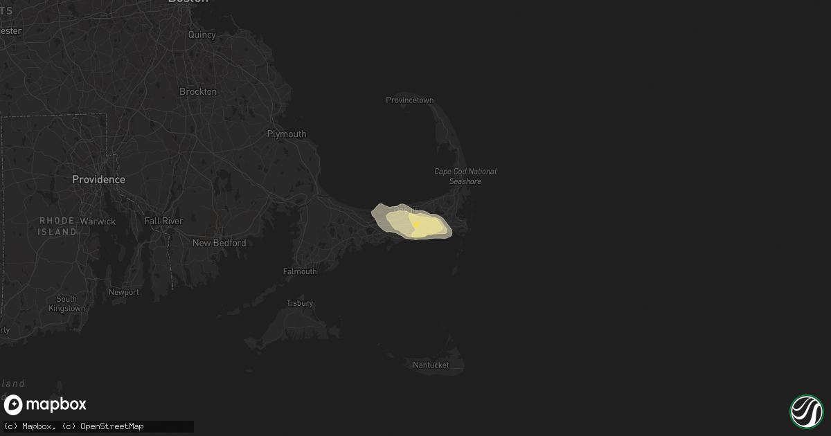 Hail map in South Dennis, MA on August 7, 2014