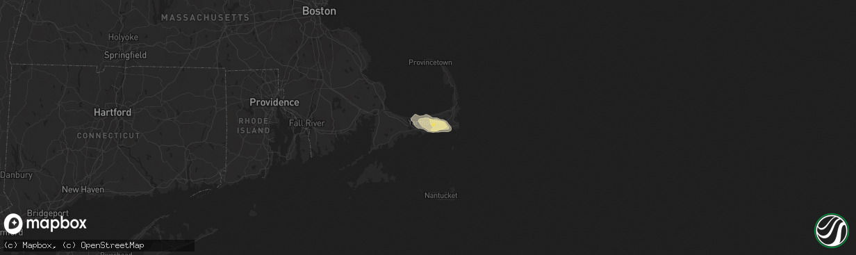 Hail map in South Yarmouth, MA on August 7, 2014