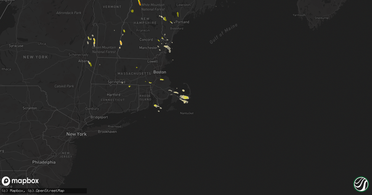 Hail map on August 7, 2014