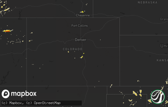 Hail map preview on 08-07-2016