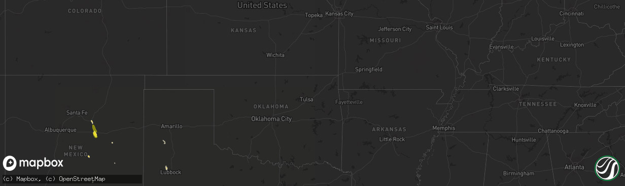 Hail map in Idaho on August 7, 2017