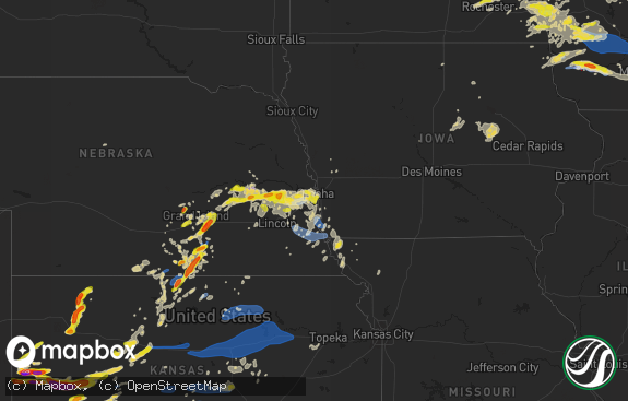 Hail map preview on 08-07-2021