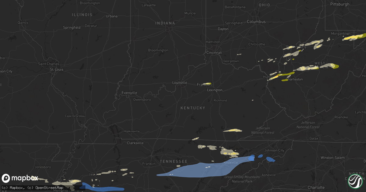 Hail map in Arkansas on August 7, 2023