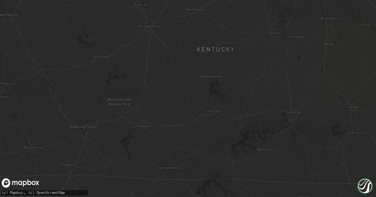 Hail map in Coolville, OH on August 7, 2023