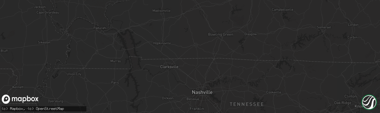 Hail map in Frankfort, KY on August 7, 2023