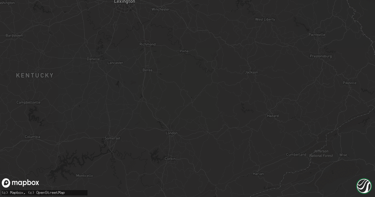 Hail map in Memphis, TN on August 7, 2023