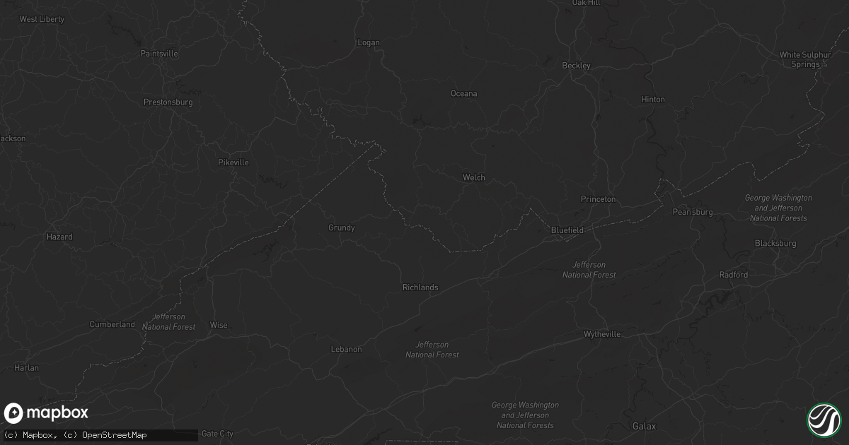 Hail map in Ringgold, GA on August 7, 2023