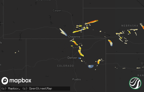 Hail map preview on 08-07-2024