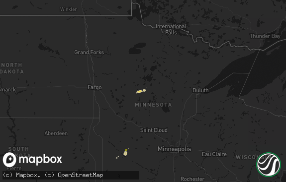 Hail map preview on 08-07-2026