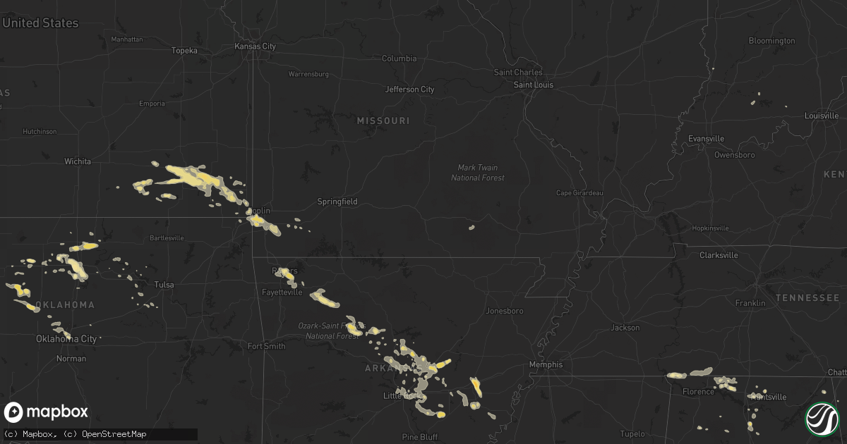 Hail map in Kansas on August 8, 2011