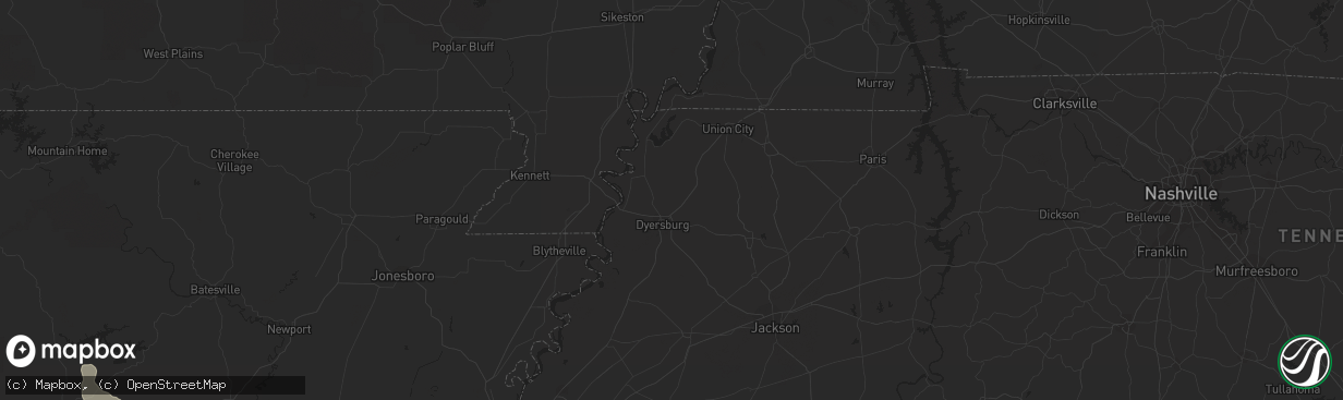 Hail map in Lafayette, IN on August 8, 2011