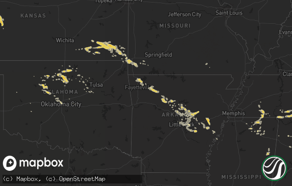 Hail map preview on 08-08-2011