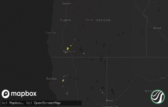 Hail map preview on 08-08-2017