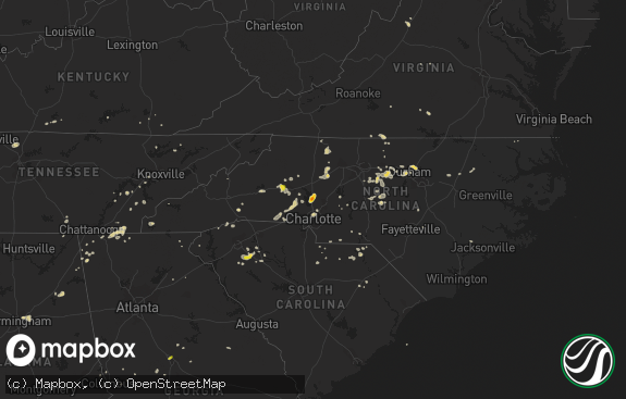 Hail map preview on 08-08-2018