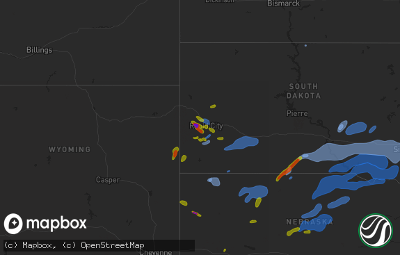 Hail map preview on 08-08-2020