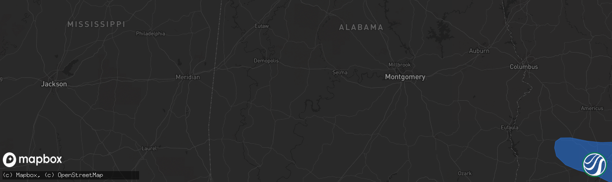 Hail map in Douglas, GA on August 8, 2023